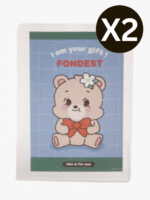 Photocard Stand Transparent Standing Toploader Lot de 2kpop shop maroc gomshop daiso