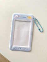 Photocard Holder Phone Blue Bear Cadeau kpop shop maroc gomshop