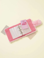 Fluffy Pink Photocard Binder Daiso kpop maroc gomshop.ma