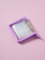 Daiso Photocard Binder Purple Glitter kpop maroc gomshop.ma
