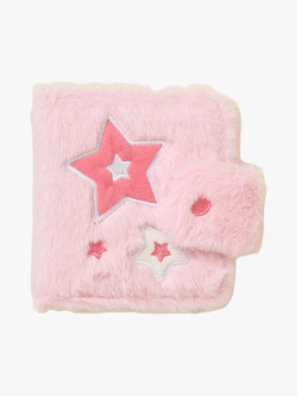 Fluffy Pink Photocard Binder Daiso kpop maroc gomshop.ma